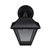 Wall Lamp E27 Matt Balck Clear Glass