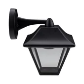Wall Lamp E27 Matt Balck Clear Glass