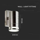 Wall Glass Fitting GU10 Steel Body 1 Way IP44