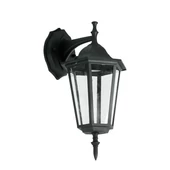 Wall Lamp E27 Matt Black Down