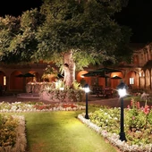 Pole Lamp With Clear PC Cover Black