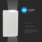 Wall Sleek Wall Fitting  Round White Body 2Way IP44