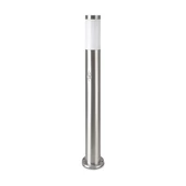 E27 Bollard Lamp 80CM With PIR Sensor Stainless Steel Satin Nickel IP44