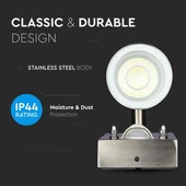 Wall Fitting GU10 With Sensor Steel Body 1 Way IP44