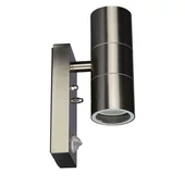 Wall Fitting GU10 With Sensor Steel Body 1 Way IP44