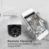 V-TAC kültéri PTZ WiFi IP kamera, 3MP, IP65 - SKU 8989
