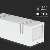 V-TAC kültéri, szögletes, fehér fali lámpa, 2xGU10 foglalattal - SKU 7543