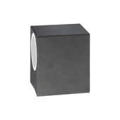 Wall Sleek Wall Fitting Aluminium Square Black 1Way IP44