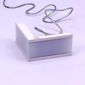 V-TAC fehér, 90mm L alakú toldó süllyeszthető lineáris LED lámpákhoz 12W természetes fehér - SKU 397