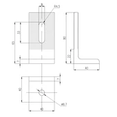 V-TAC L tartó szett szolár rendszerekhez - SKU 11583