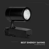 V-TAC LED 10°-os sínes spotlámpa, mozgatható fejjel, 35W meleg fehér - SKU 211285