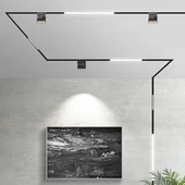 V-TAC LED dönthető spotlámpa mágneses sínhez 10W CRI>90 UGR<19 természetes fehér - SKU 7963