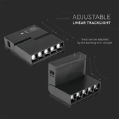 V-TAC LED dönthető spotlámpa mágneses sínhez 10W CRI>90 UGR<19 természetes fehér - SKU 7963