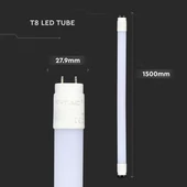 V-TAC PRO LED fénycső Samsung SMD-vel, 150cm T8 22W meleg fehér - SKU 656