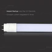 V-TAC PRO LED fénycső Samsung SMD-vel, 150cm T8 22W meleg fehér - SKU 656
