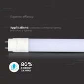 V-TAC EVO LED fénycső 60cm T8 7W természetes fehér 160 Lm/W - SKU 6475
