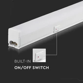 V-TAC LED lámpa 115 cm T5 16W beépített kapcsolóval természetes fehér - SKU 21696