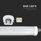 V-TAC LED lámpa 150cm 48W IP65 természetes fehér, 120 Lm/W (G-széria) - SKU 216287
