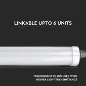 V-TAC LED lámpa 150cm 48W IP65 természetes fehér, 120 Lm/W (G-széria) - SKU 216287