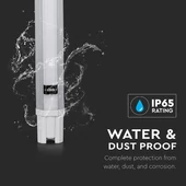 V-TAC LED lámpa 150cm 48W IP65 természetes fehér - SKU 6467