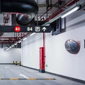 LED Waterproof Fitting M-SERIES 1500mm 48W 6400K Emergency Kit PC/PC SS Clip 120LM/W