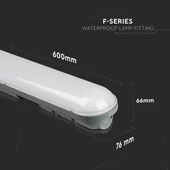 V-TAC LED lámpa 60cm 18W IP65 hideg fehér - SKU 6199