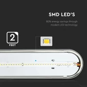 V-TAC LED lámpa 60cm 18W IP65 hideg fehér - SKU 6199