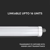 V-TAC LED lámpa 60cm 18W IP65 hideg fehér, 134 Lm/W, CREE SMD-vel (G-széria) - SKU 2162826