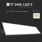 V-TAC LED panel hideg fehér 29W 120 x 30cm, 137 Lm/W - SKU 216258