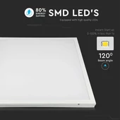 V-TAC LED panel természetes fehér 160 Lm/W 25W 60 x 60cm - SKU 6601