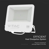 V-TAC LED reflektor 100W, hideg fehér, fehér házzal - SKU 23443