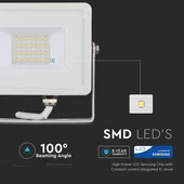 V-TAC LED reflektor 20W hideg fehér Samsung chip - SKU 444