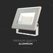 V-TAC F-széria LED reflektor 30W hideg fehér, fehér házzal - SKU 6748