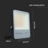 50W LED SAMSUNG CHIP G8 Black Body 6400K 185LM/W