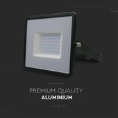V-TAC E-széria LED reflektor 50W természetes fehér, fekete házzal - SKU 215959