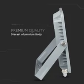 V-TAC LED reflektor 50W természetes fehér Samsung chip, szürke házzal - SKU 21464