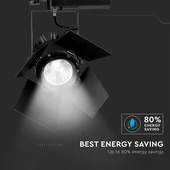 V-TAC PRO COB LED sínes színpadreflektor 33W CRI>90 meleg fehér - SKU 21371