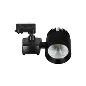 V-TAC LED sínes spotlámpa állítható 40W természetes fehér, fekete házzal - SKU 1192