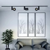 V-TAC LED sínes spotlámpa állítható CRI>95 45W napfény fehér, fekete házzal - SKU 1238