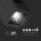 V-TAC LED spotlámpa mágneses sínhez 1W CRI>90 UGR<19 természetes fehér - SKU 7959