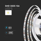 LED Strip SMD2835 - 126 LEDs 24V IP20 4000K  137LM/W