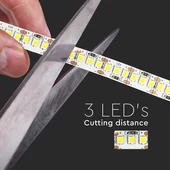 V-TAC LED szalag IP20 SMD 2835 chip 204 db/m természetes fehér, 100 Lm/W - SKU 212462