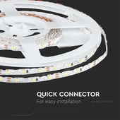 V-TAC LED szalag IP20 SMD 2835 chip 60 db/m meleg fehér - SKU 212559