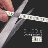 V-TAC LED szalag IP20 SMD 3014 chip 204 db/m meleg fehér - SKU 2404