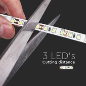 V-TAC LED szalag IP20 SMD 3528 chip 120 db/m természetes fehér - SKU 2042