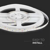 V-TAC LED szalag IP20 SMD 3528 chip 60 db/m meleg fehér - SKU 2016