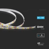 V-TAC LED szalag IP20 SMD 4040 chip 60 db/m természetes fehér - SKU 2932