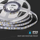 V-TAC LED szalag IP20 SMD 5050 chip 30 db/m hideg fehér - SKU 212133