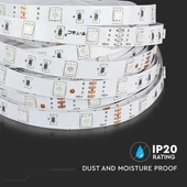 V-TAC LED szalag IP20 SMD 5050 chip 30 db/m RGB - SKU 2124