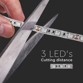 V-TAC LED szalag IP20 SMD 5050 chip 60 db/m kék - SKU 2137